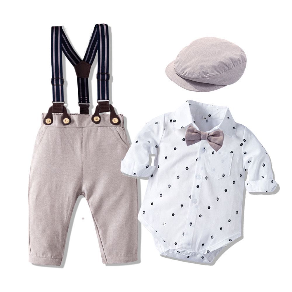 Baby Outfit Set with Bow Hat